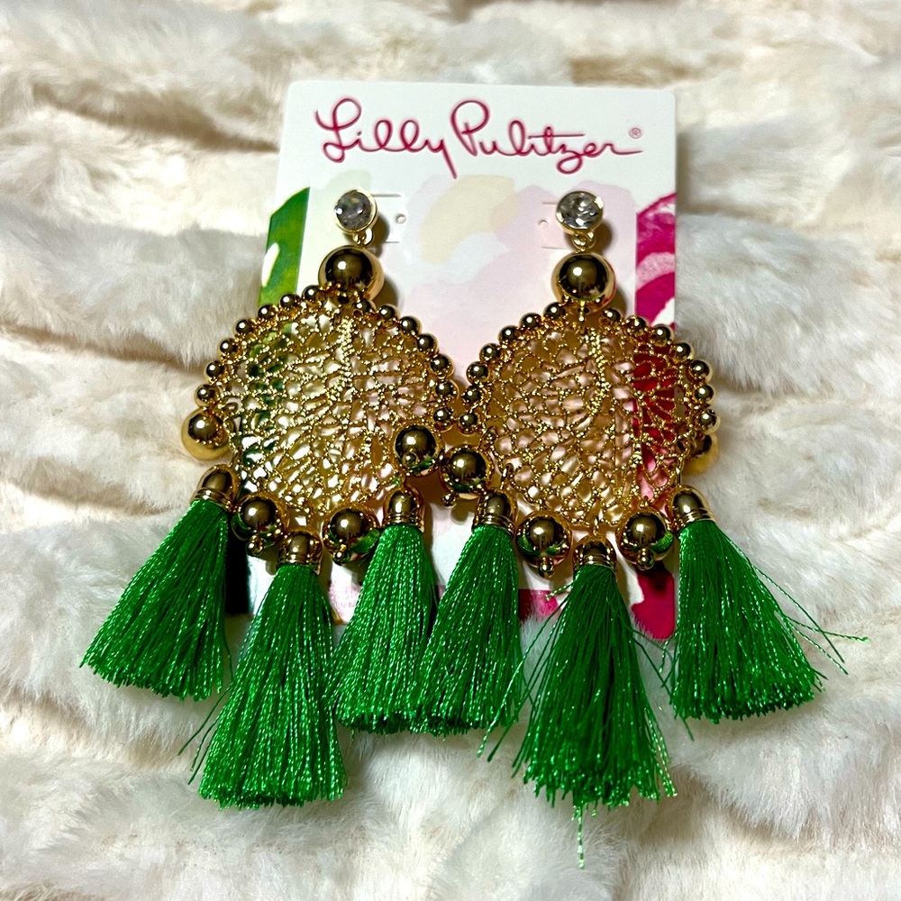 Lilly Pulitzer tassel earrings- NWOT